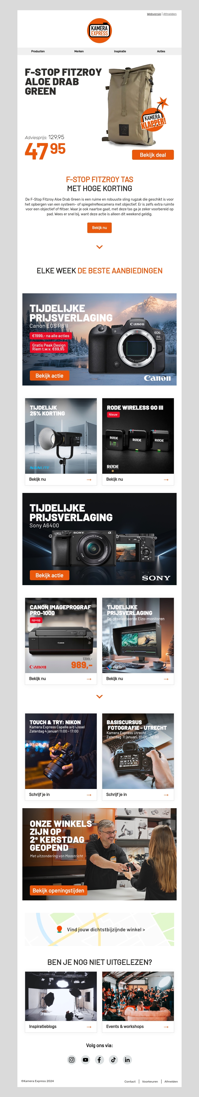 Kamera Klapper: Deze ideale rugtas koop je nu éxtra voordelig Kamera Klapper: Deze ideale rugtas koop je nu éxtra voordelig