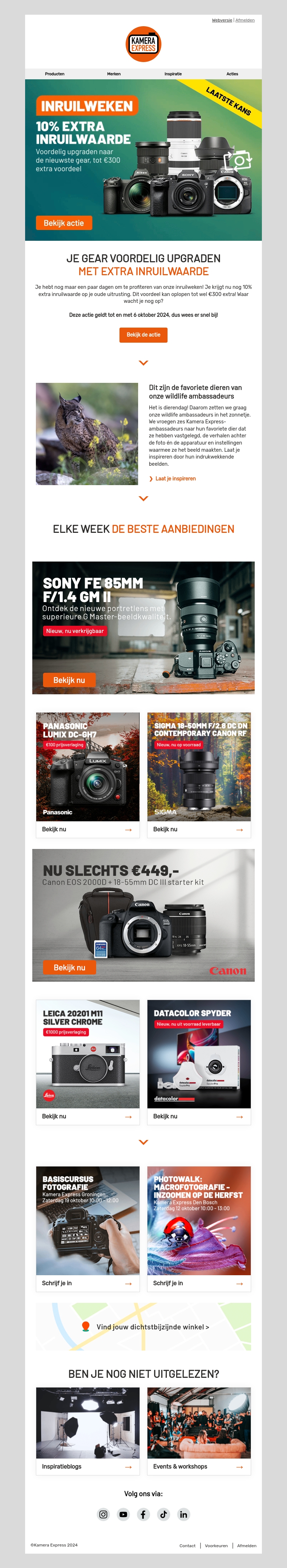 Laatste kans om tot €300 extra inruilwaarde op je oude gear te krijgen Laatste kans om tot €300 extra inruilwaarde op je oude gear te krijgen