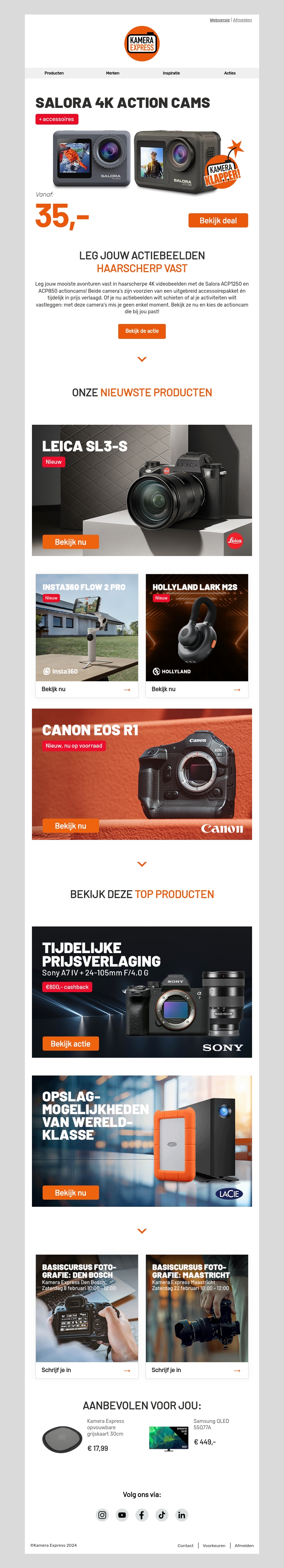 Kamera Klapper: film haarscherpe 4k beelden met deze actioncams Kamera Klapper: film haarscherpe 4k beelden met deze actioncams