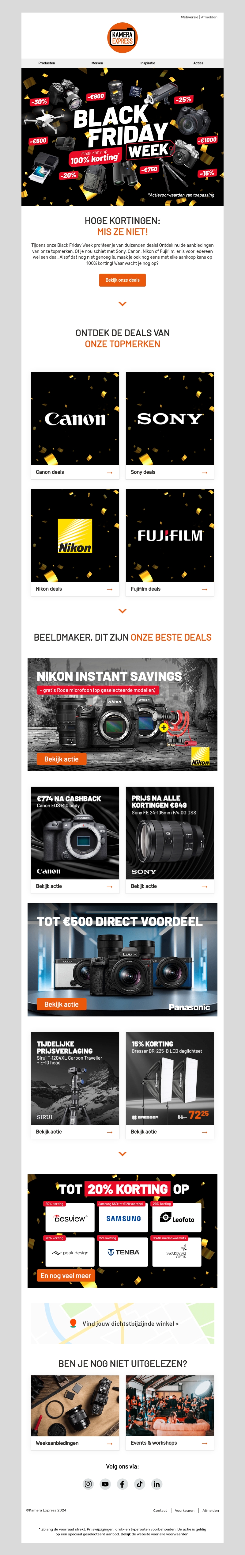 Onze duizenden Black Friday Week deals wachten op jou! Onze duizenden Black Friday Week deals wachten op jou!