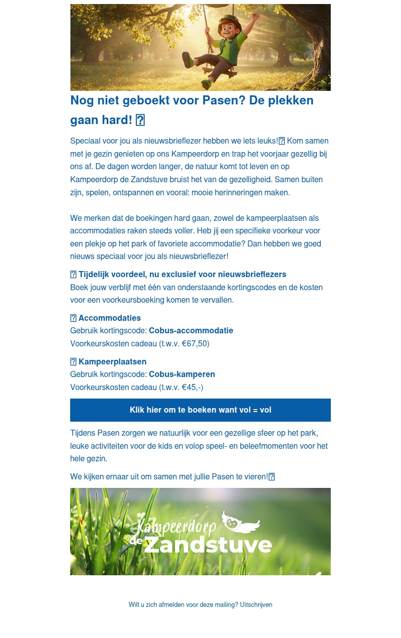 Vier jij pasen bij Kampeerdorp de Zandstuve?🐣🌷 Vier jij pasen bij Kampeerdorp de Zandstuve?🐣🌷
