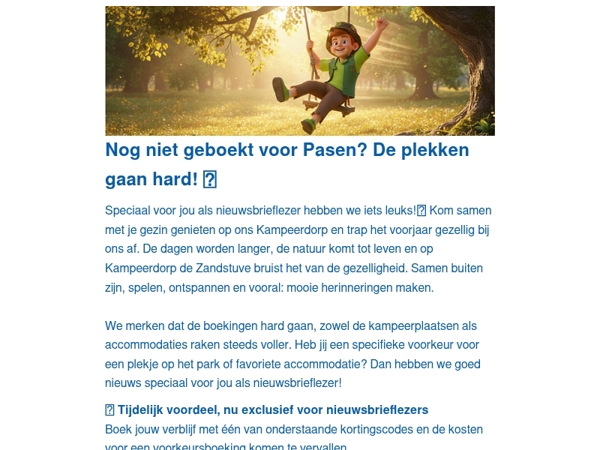 Vier jij pasen bij Kampeerdorp de Zandstuve?🐣🌷
