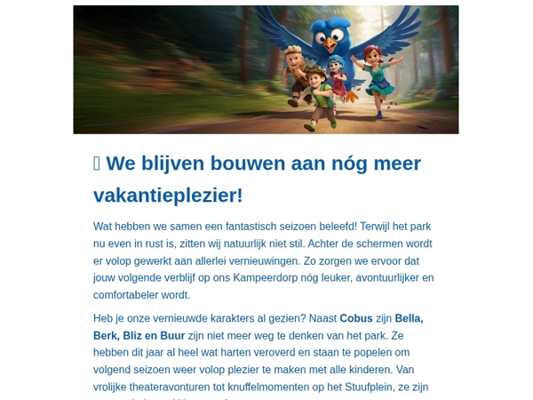 We bouwen, vernieuwen én verrassen! 🤩