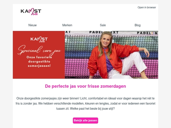 De perfecte jas voor frisse zomerdagen