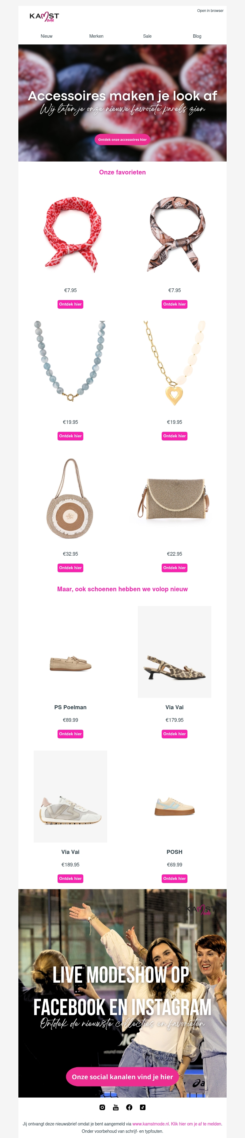 Maak je look af met accessoires Maak je look af met accessoires