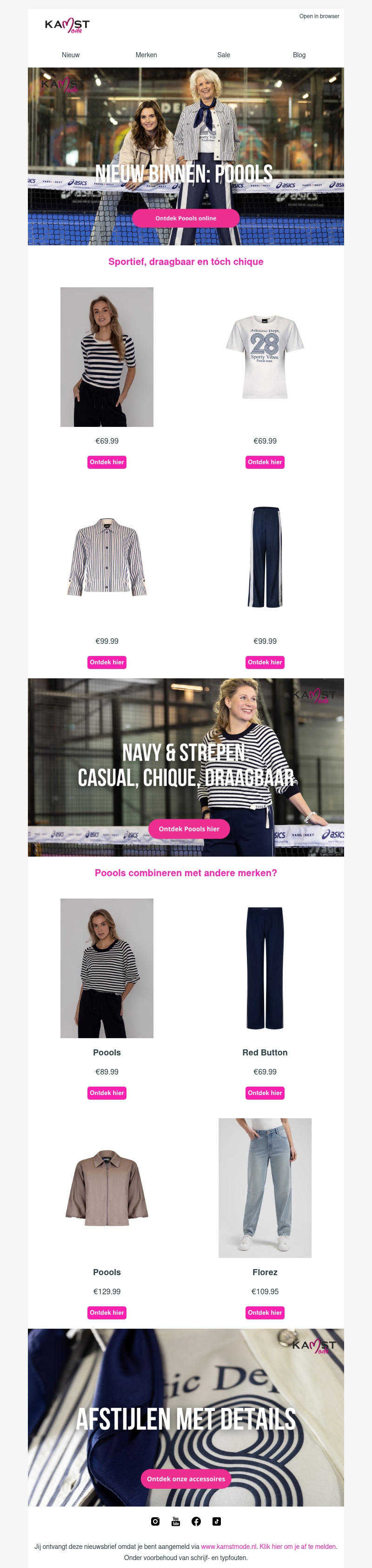 POOOLS nieuw binnen: navy & strepen POOOLS nieuw binnen: navy & strepen