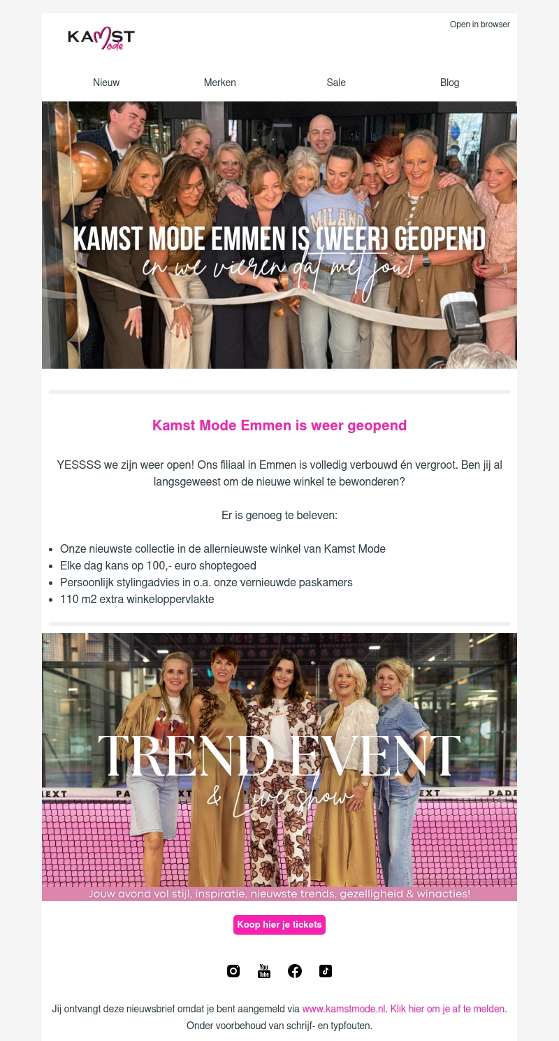 De vernieuwde winkel in Emmen is feestlijk geopend & we vieren dat met jou! De vernieuwde winkel in Emmen is feestlijk geopend & we vieren dat met jou!