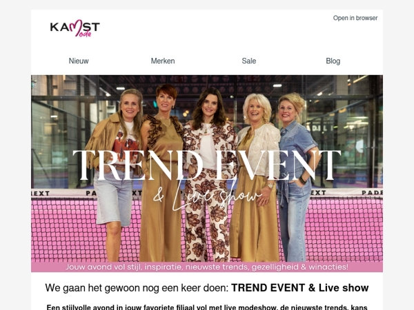 TREND EVENT & LIVE SHOW: koop nu je tickets