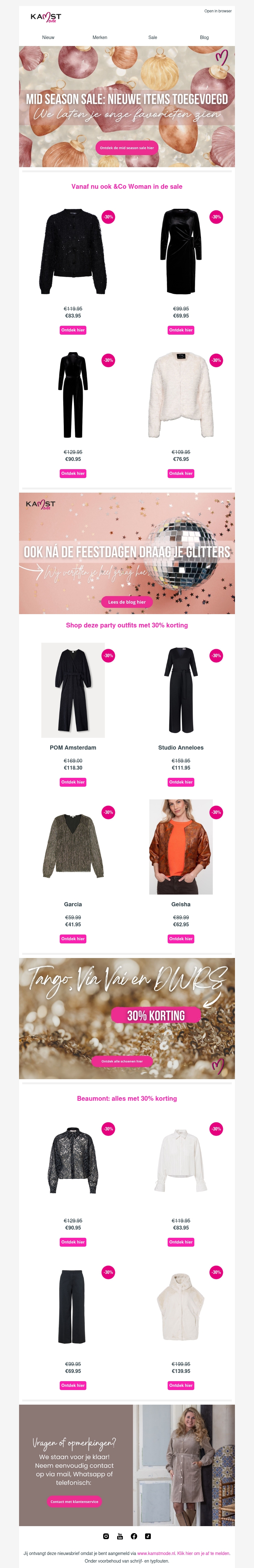 Mid season sale: nieuwe items toegevoegd Mid season sale: nieuwe items toegevoegd