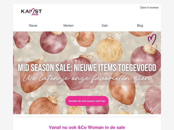 Mid season sale: nieuwe items toegevoegd