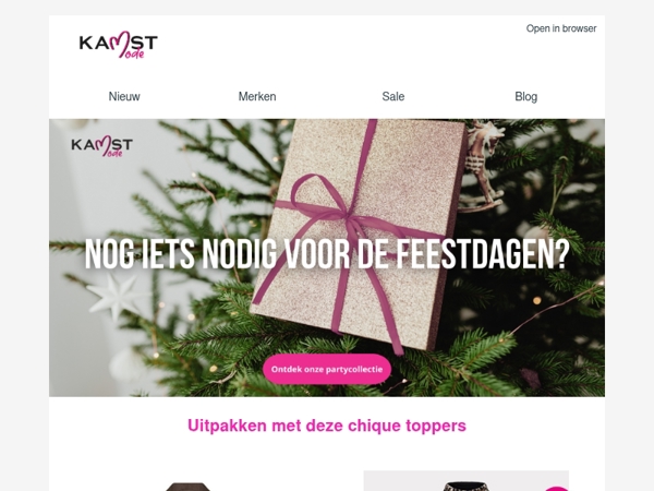 Nog iets nodig voor de feestdagen?