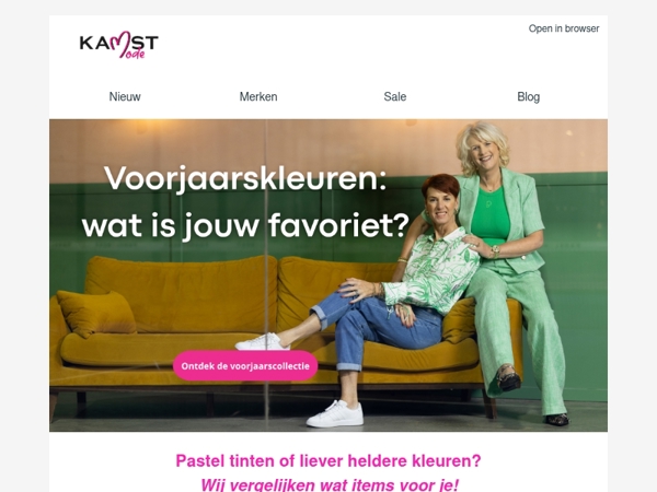 Voorjaarskleuren: pasteltinten of heldere kleuren?