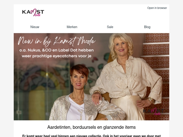 New in bij Kamst Mode: chique, draagbaar en goed te combineren