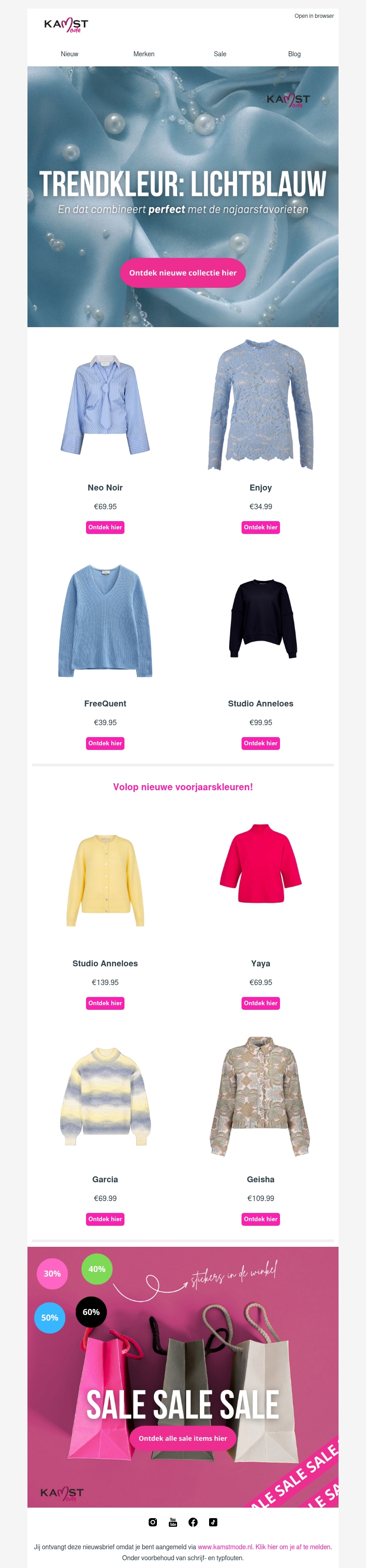 Nieuw binnen: volop voorjaarskleuren Nieuw binnen: volop voorjaarskleuren