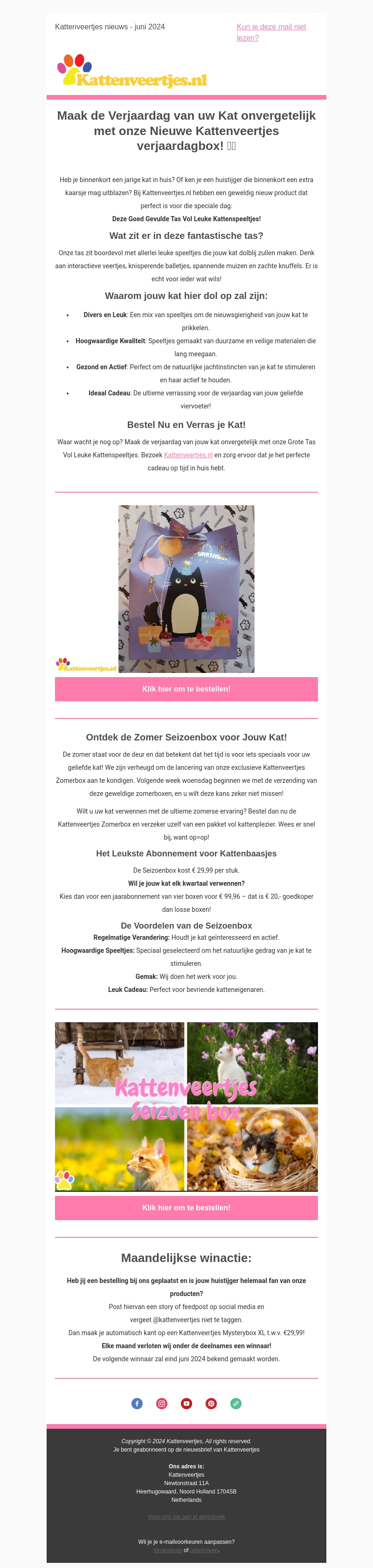 NIEUW bij Kattenveertjes! NIEUW bij Kattenveertjes!