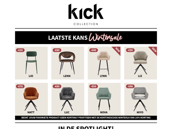 Hi! Megan hier, van Kick Collection 🙋‍♀️