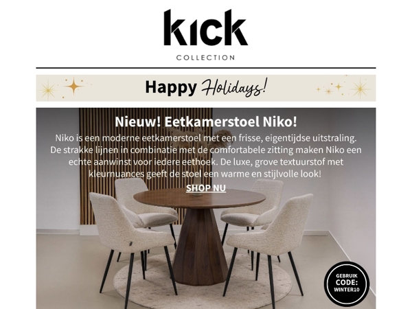 Nieuw! Eetkamerstoel Niko ✨