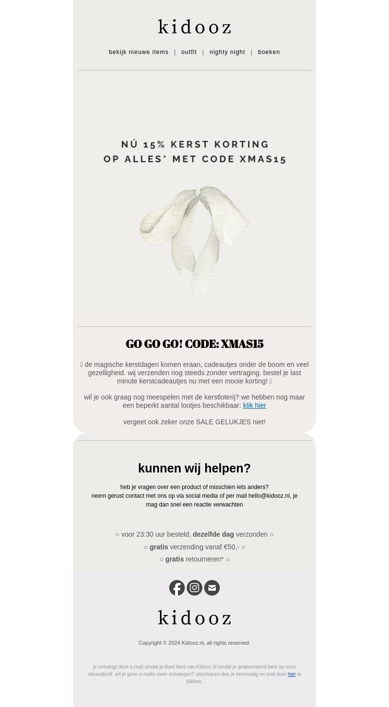 LAATSTE KANS! 15% KORTING op alles* ☃️ 🎄 LAATSTE KANS! 15% KORTING op alles* ☃️ 🎄