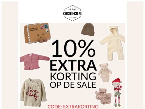10% EXTRA korting op de SALE! ❄️