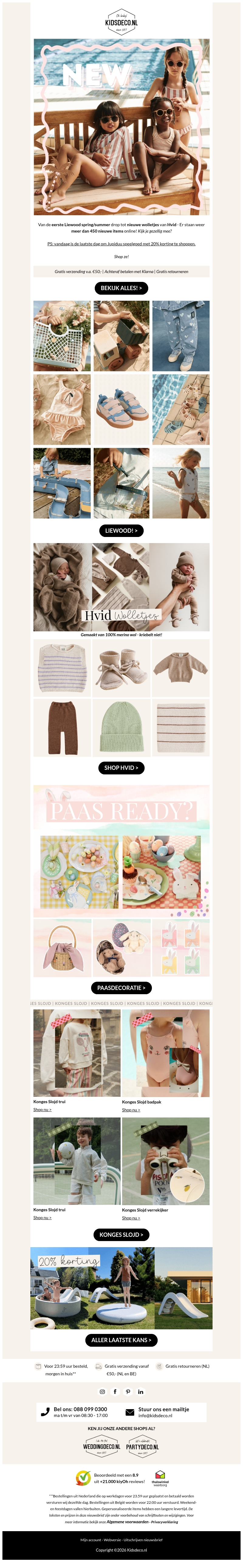 NEW IN: Liewood, Hvid, Konges Slojd & Pasen 🤎 NEW IN: Liewood, Hvid, Konges Slojd & Pasen 🤎