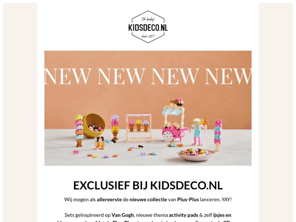 EXCLUSIEF! De nieuwe Plus-Plus collectie shop je als allereerste bij Kidsdeco.nl! 🤩