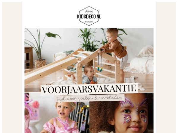 Voorjaarsvakantie = speelplezier & carnaval! 🎊