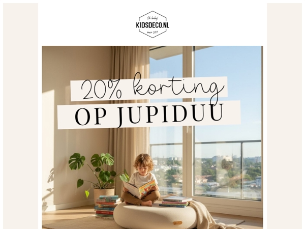 20% KORTING op Jupiduu speelgoed! 🎁