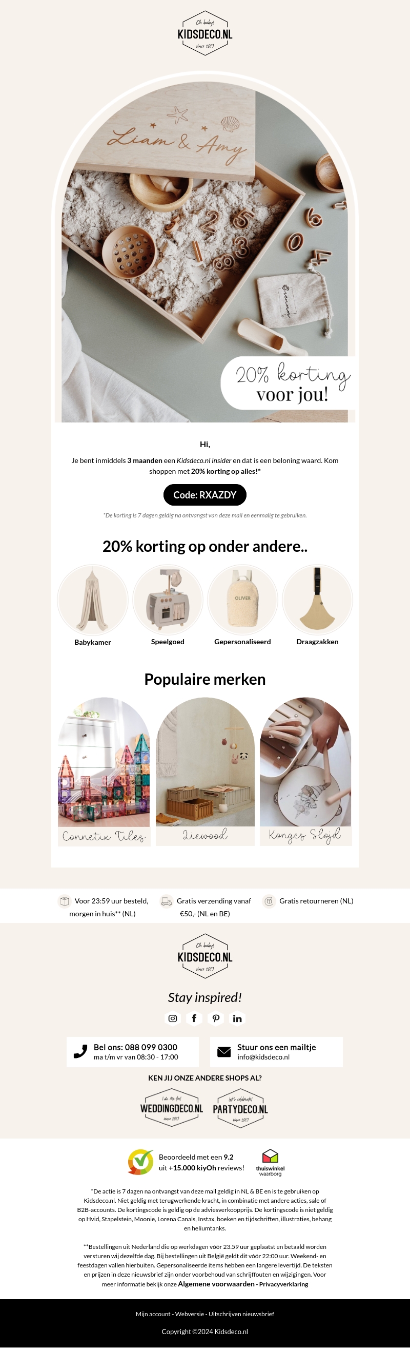 20% korting, voor jou!❤️ 20% korting, voor jou!❤️