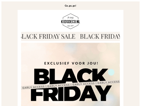 Psst.. VIP🖤 Alleen voor jou, een Black Friday kortingscode! 🔥
