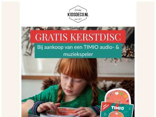 OP=OP 🎁 GRATIS kerst disc bij je TIMIO speler!