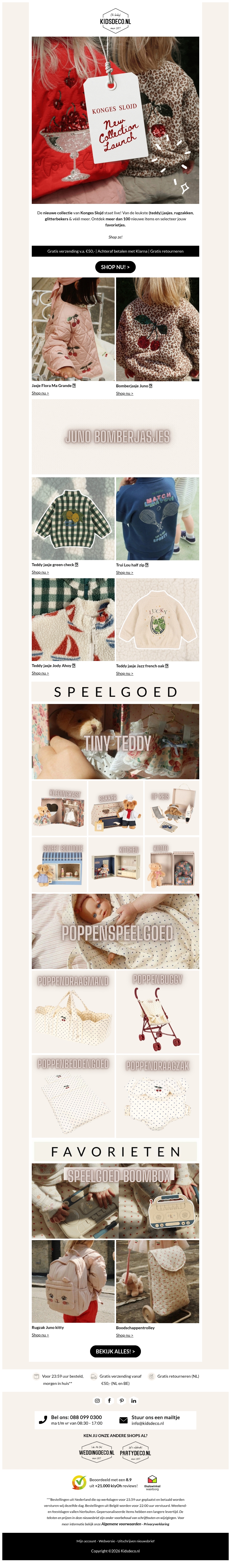 Nu live: nieuwe collectie Konges Slojd! π€ Nu live: nieuwe collectie Konges Slojd! π€