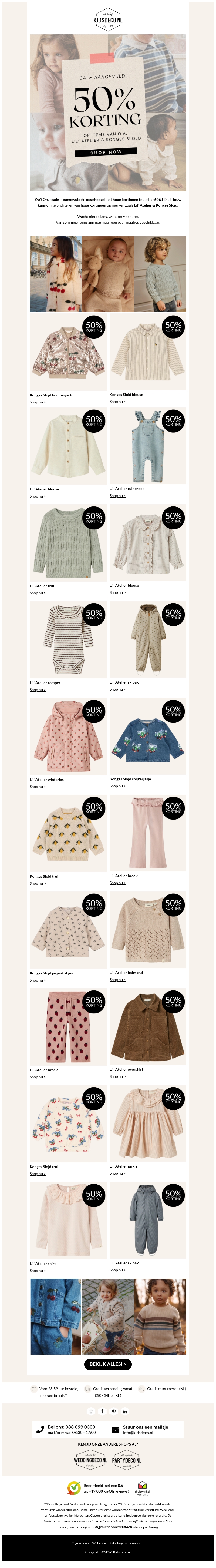 nu live: 50% KORTING OP LIL' ATELIER & KONGES SLOJD π± nu live: 50% KORTING OP LIL' ATELIER & KONGES SLOJD π±