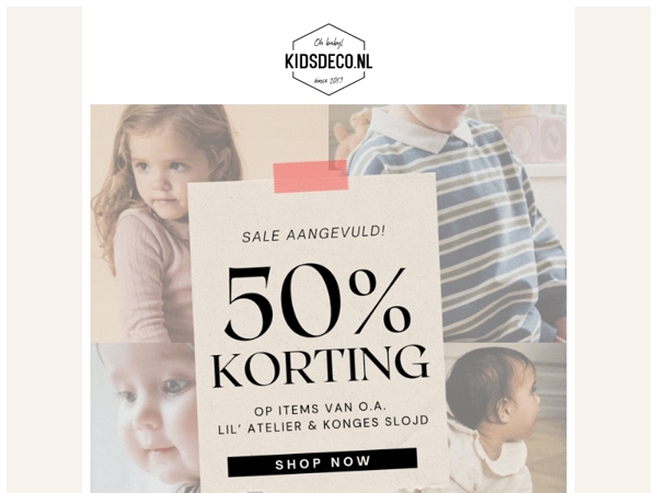 nu live: 50% KORTING OP LIL' ATELIER & KONGES SLOJD 😱