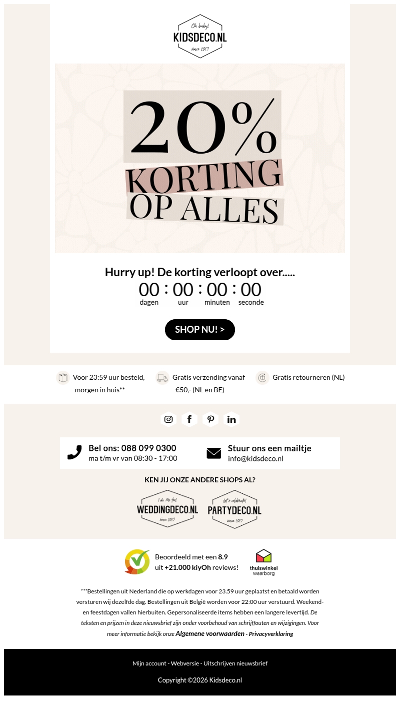 Jouw korting verloopt bijna... ⏰ Jouw korting verloopt bijna... ⏰