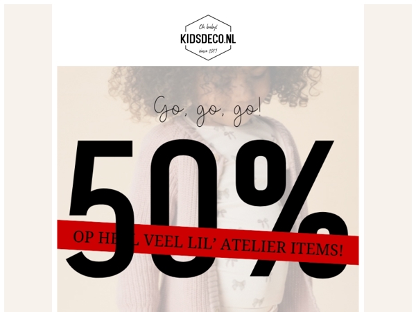 50% KORTING OP LIL' ATELIER 😱 Wees snel!