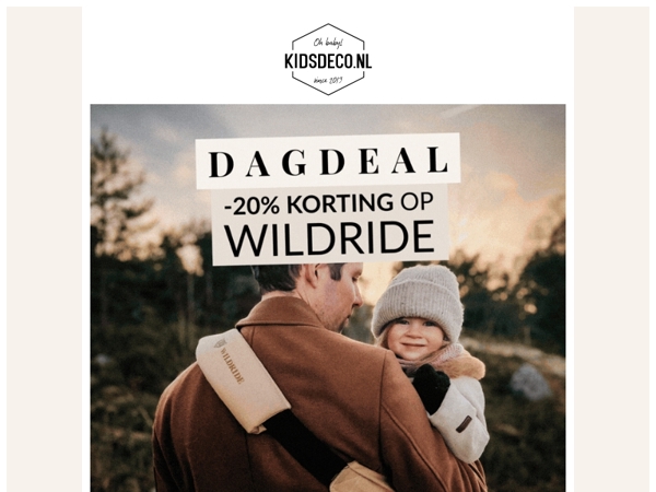 DAGDEAL: 20% korting op Wildride! 🤩