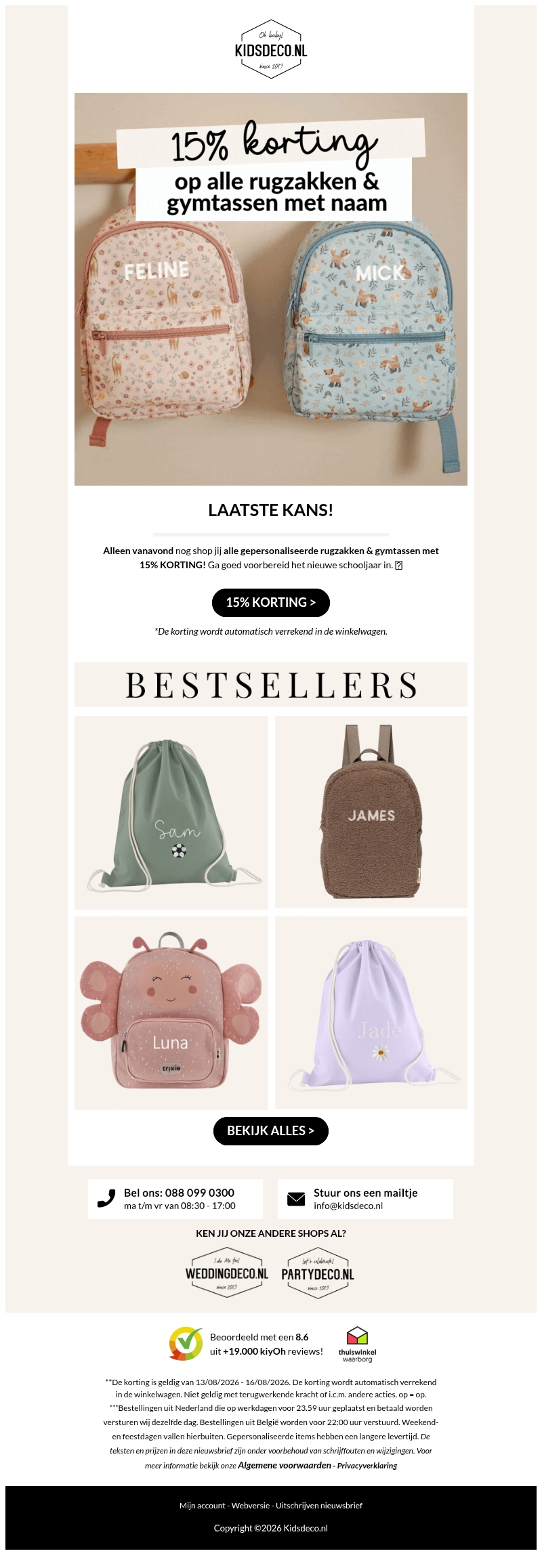 Laatste mail