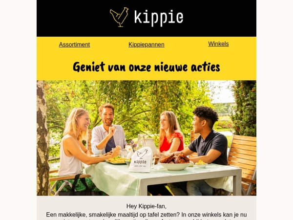 Twee smakelijke acties voor jou bij Kippie