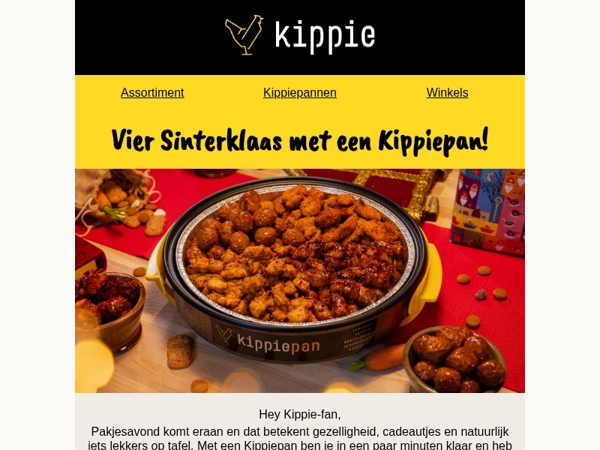 Heb jij jouw Kippiepan al besteld voor Pakjesavond, Kippie-fan?