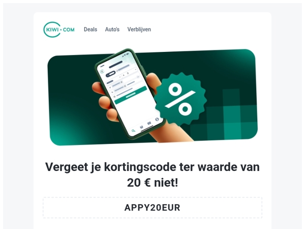 20 € korting: Laat deze 'appy days niet voorbijgaan!