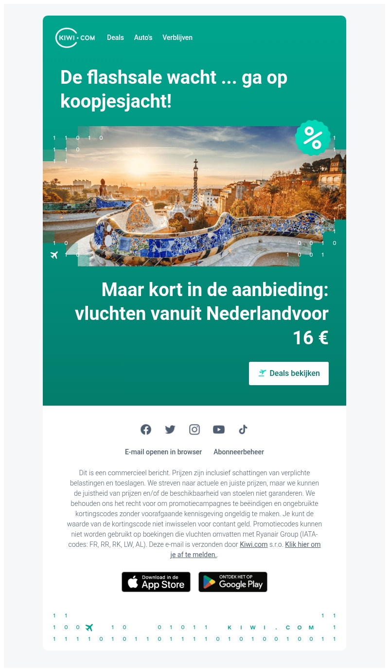 Reis nu vanuit Nederland vanaf slechts 16 €! Reis nu vanuit Nederland vanaf slechts 16 €!