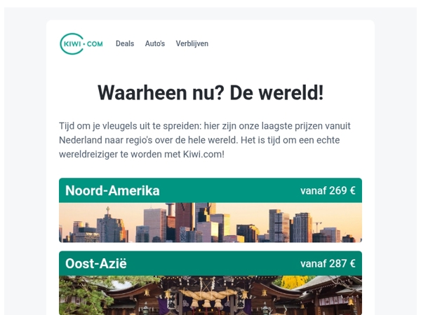 Je kunt al voor 269 € in Noord-Amerika komen!😮