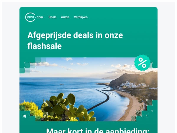 Vluchten vanuit Nederland vanaf slechts 19 €!