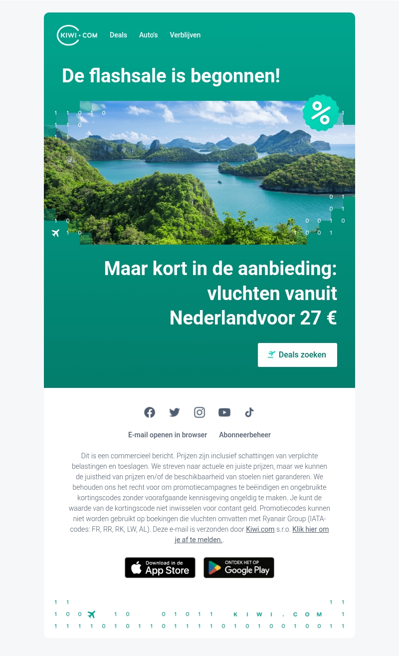 Maar kort in de aanbieding: vluchten vanuit Nederlandvoor 27 € Maar kort in de aanbieding: vluchten vanuit Nederlandvoor 27 €