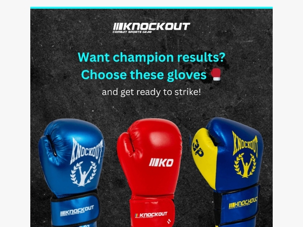 Champions wear them. You can too. 🥊