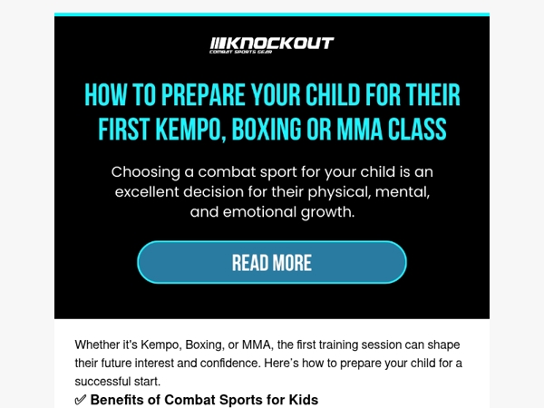 How to Prepare Your Child for Their First Kempo, Boxing or MMA Class