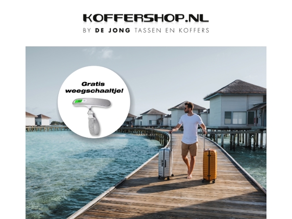 Gratis weegschaaltje bij je Samsonite koffer! 🎁