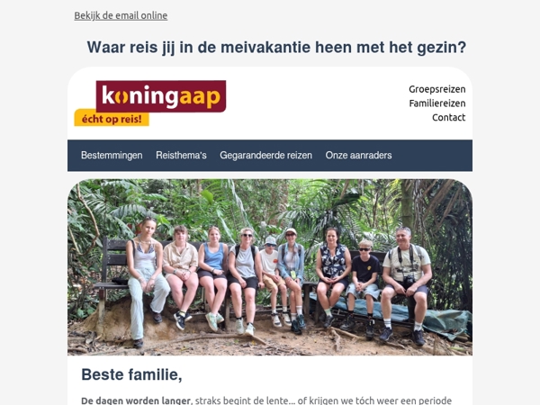 De meivakantie komt eraan!