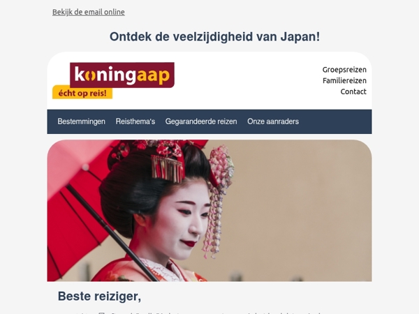 Reis mee naar het Land van de Rijzende Zon: Japan!