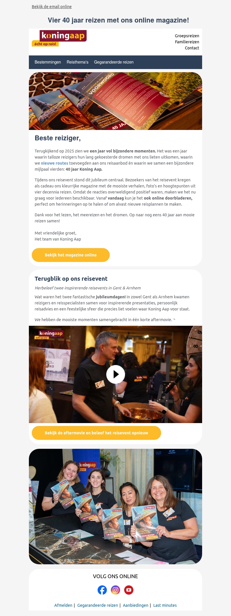 Ons jubileummagazine staat klaar om ontdekt te worden Ons jubileummagazine staat klaar om ontdekt te worden